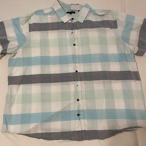 Synergy Buffalo Check Button Down Shirt Big and Tall 3XL